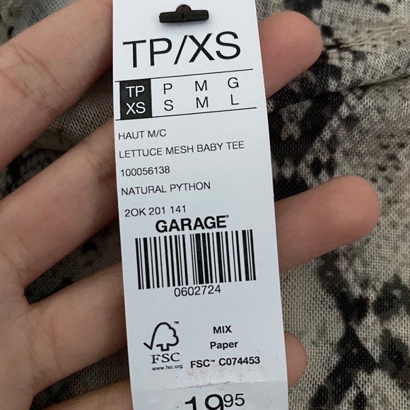 Snake print mesh t-shirt - Picture 3 of 4